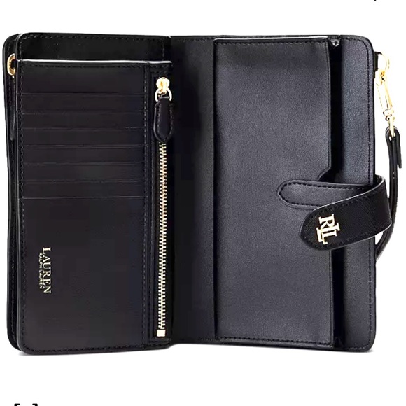 Lauren Ralph Lauren Leather Wristlet